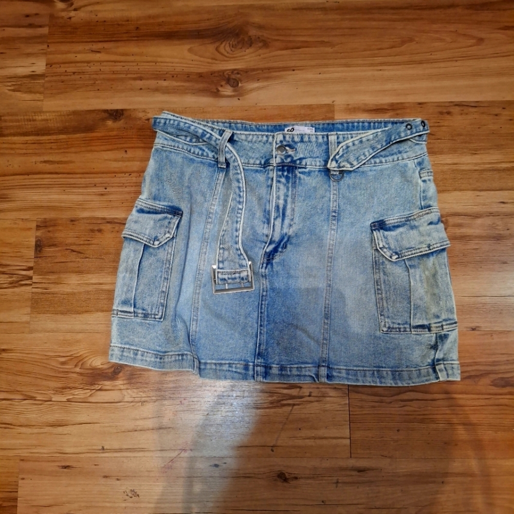 Sonoma Demin Utility Skirt 17/33W - $10